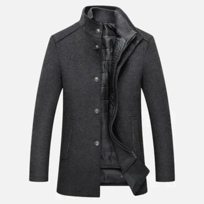Pardessus pour homme à col montant