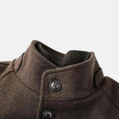 Pardessus pour homme à col montant