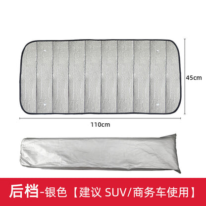 Pare-soleil de voiture pliable avec isolation thermique réfléchissante unisexe