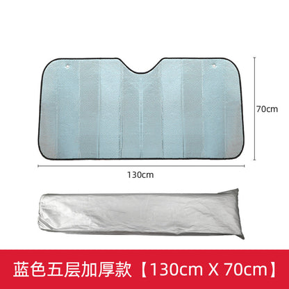 Pare-soleil de voiture pliable avec isolation thermique réfléchissante unisexe