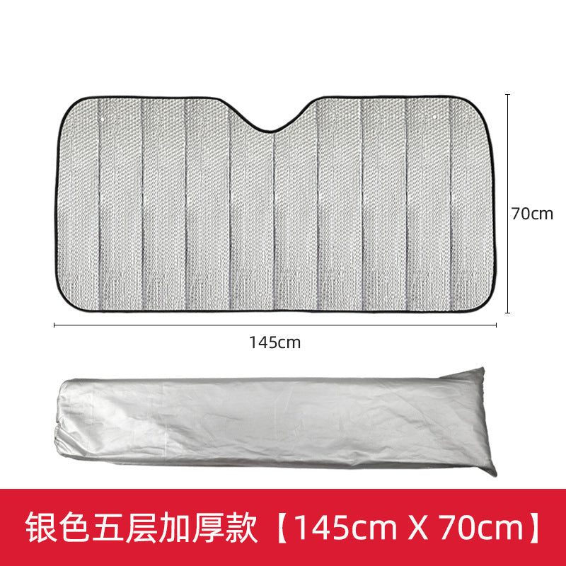 Pare-soleil de voiture pliable avec isolation thermique réfléchissante unisexe