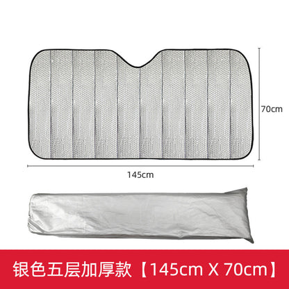 Pare-soleil de voiture pliable avec isolation thermique réfléchissante unisexe