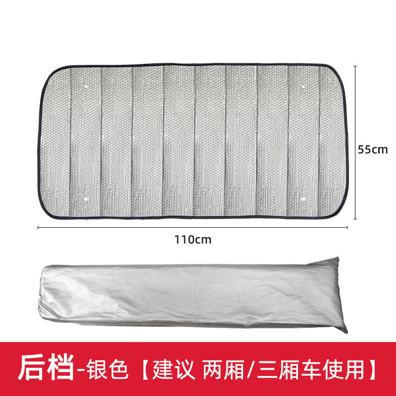 Pare-soleil de voiture pliable avec isolation thermique réfléchissante unisexe
