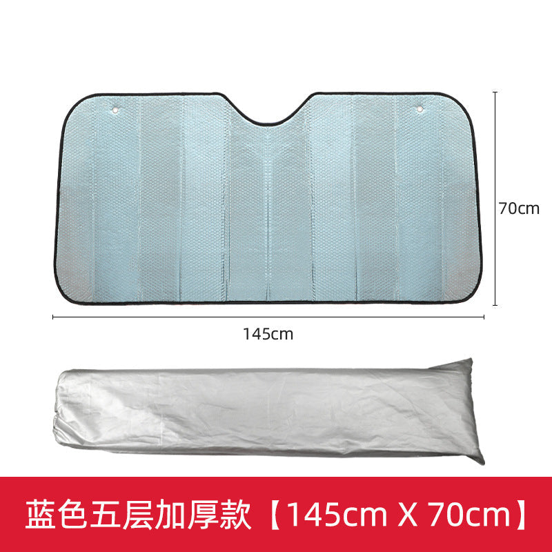 Pare-soleil de voiture pliable avec isolation thermique réfléchissante unisexe