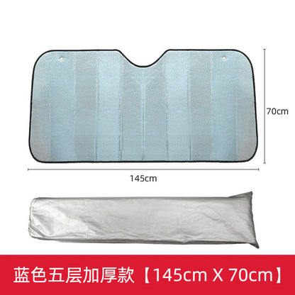 Pare-soleil de voiture pliable avec isolation thermique réfléchissante unisexe