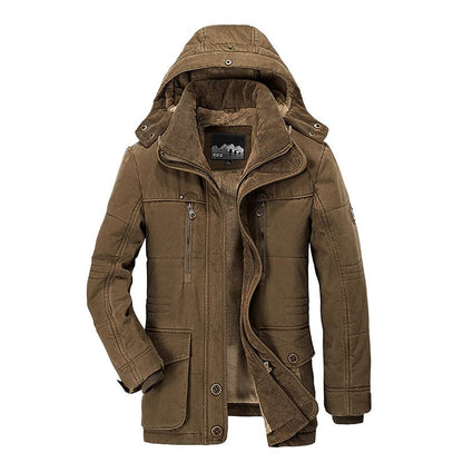 Parka à capuche pour homme