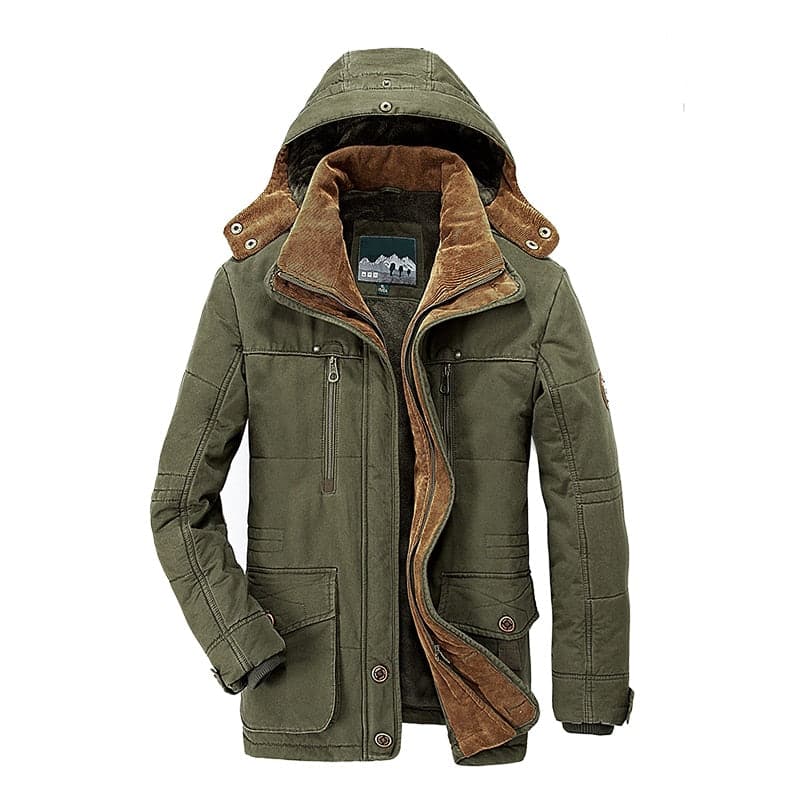 Parka à capuche pour homme