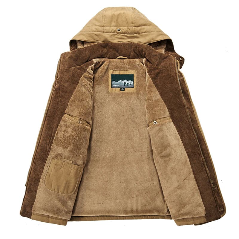 Parka à capuche pour homme