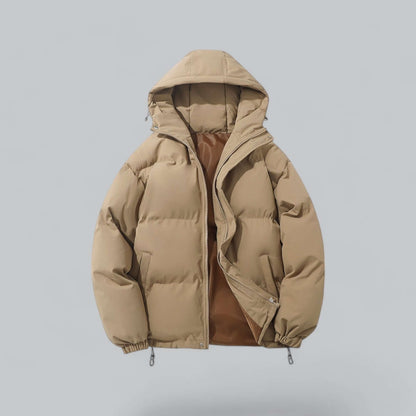 Parka d’hiver chaude pour homme à capuche réglable