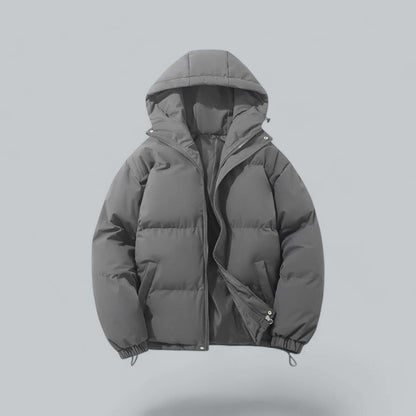 Parka d’hiver chaude pour homme à capuche réglable