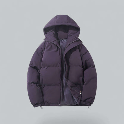 Parka d’hiver chaude pour homme à capuche réglable