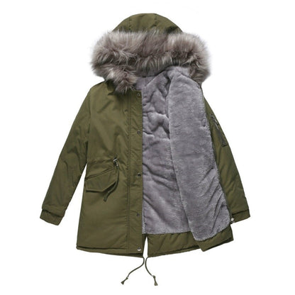 Parka d’hiver élégante avec poches pratiques