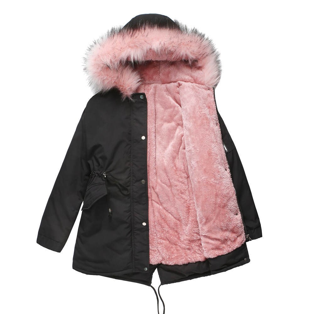 Parka d’hiver élégante avec poches pratiques