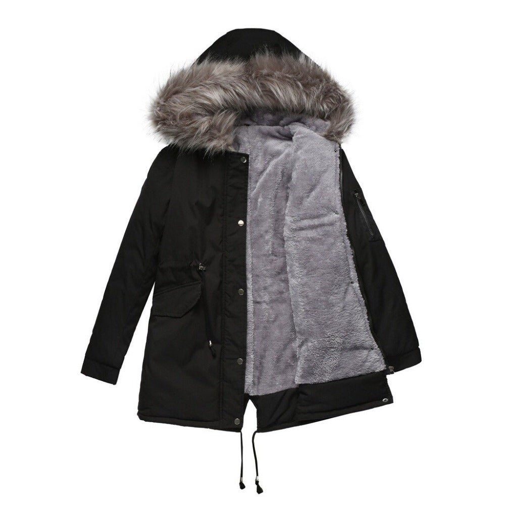 Parka d’hiver élégante avec poches pratiques