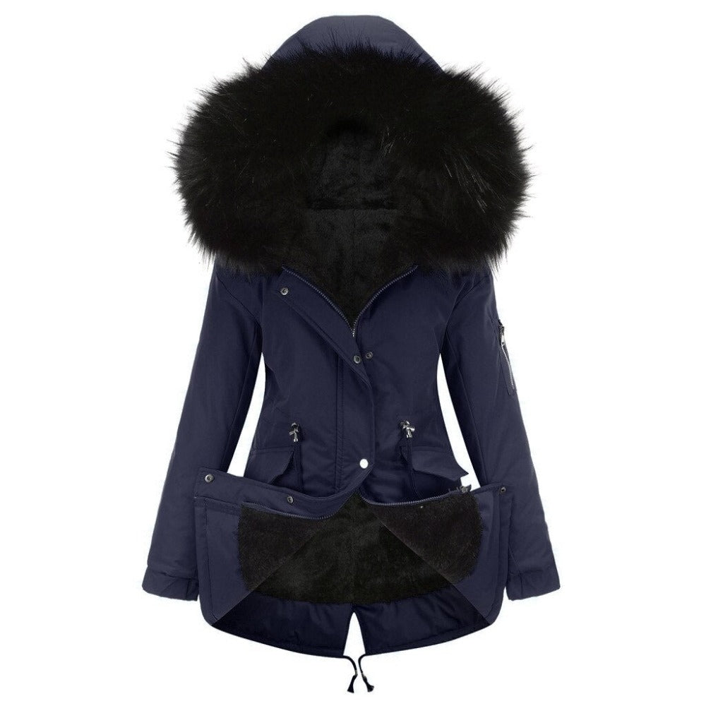 Parka d’hiver élégante avec poches pratiques