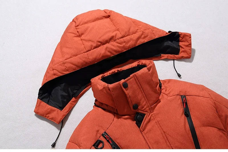 Parka d'hiver isolée pour homme - veste imperméable et coupe-vent pour froid extrême