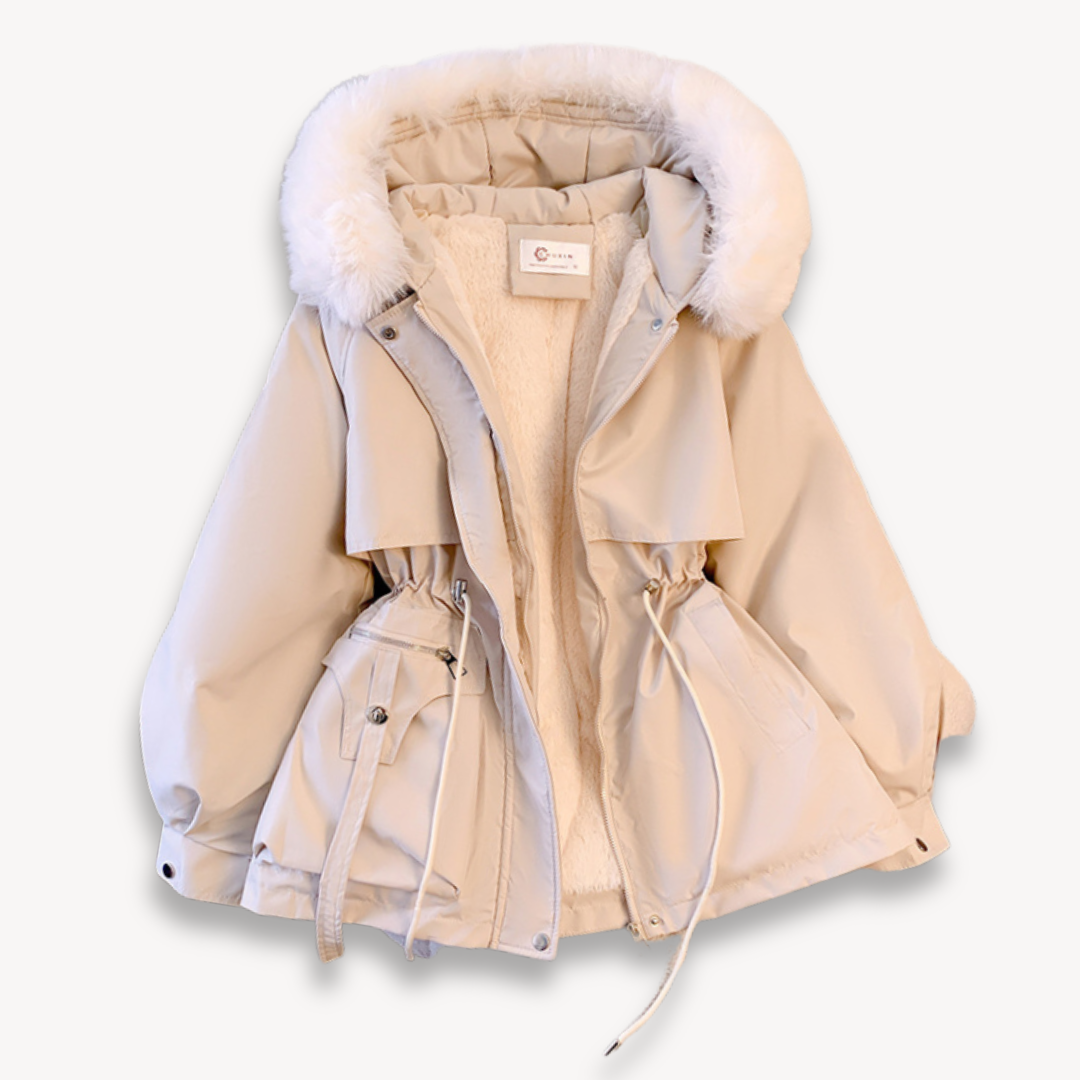 Parka d'hiver pour femme avec capuche amovible