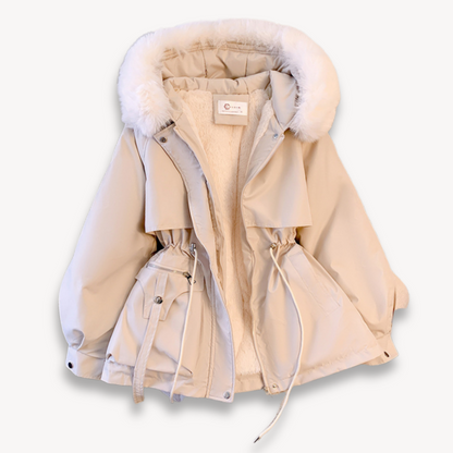 Parka d'hiver pour femme avec capuche amovible