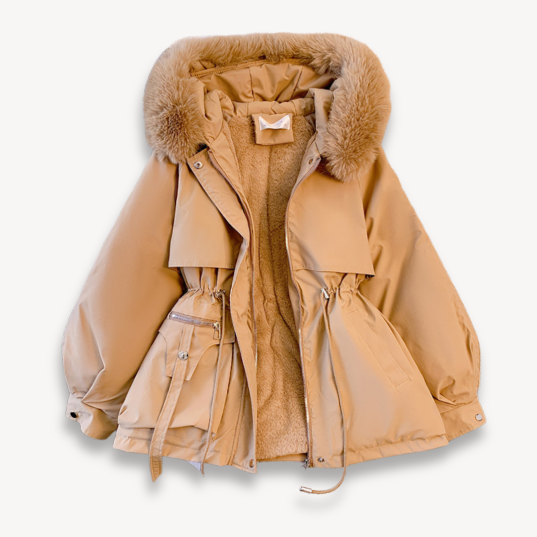Parka d'hiver pour femme avec capuche amovible