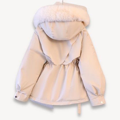 Parka d'hiver pour femme avec capuche amovible
