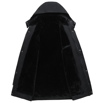 Parka homme chaude à capuche amovible - hiver