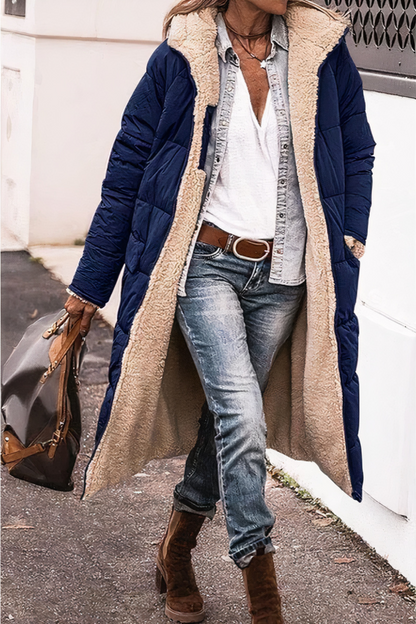 Parka réversible coupe-vent pour femme