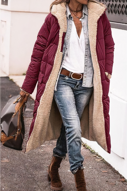 Parka réversible coupe-vent pour femme
