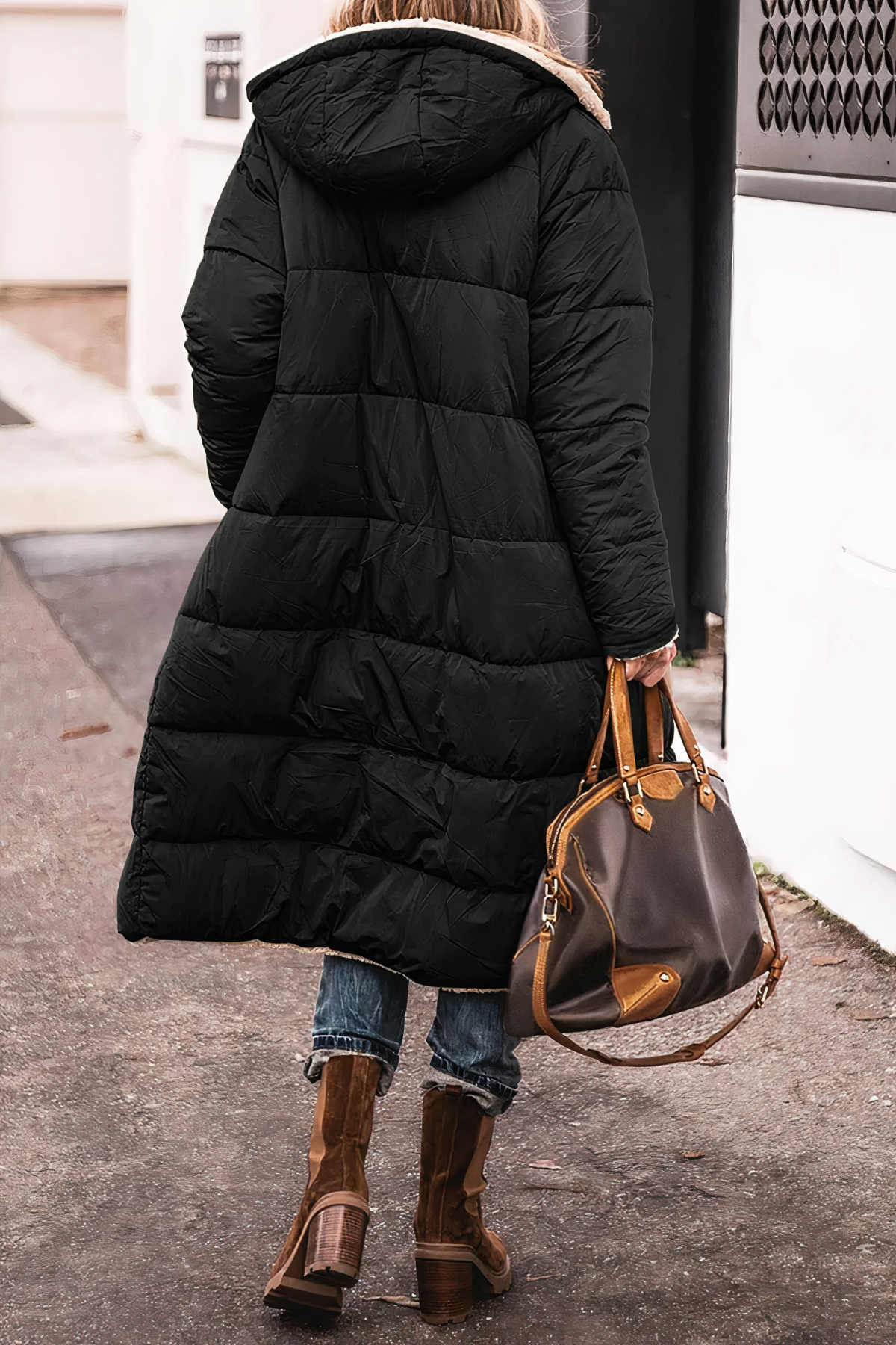 Parka réversible coupe-vent pour femme