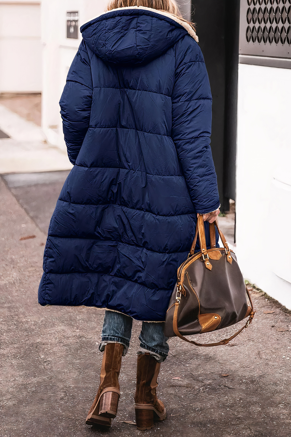 Parka réversible coupe-vent pour femme