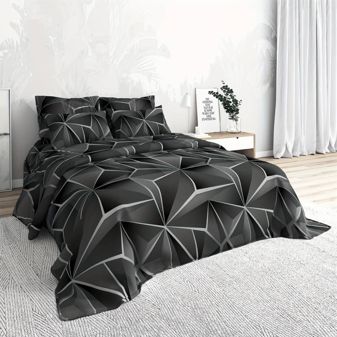 Parure de couette en microfibre style hôtelier