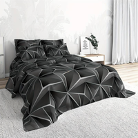 Parure de couette en microfibre style hôtelier