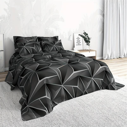 Parure de couette en microfibre style hôtelier