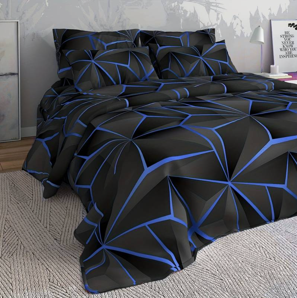Parure de couette en microfibre style hôtelier