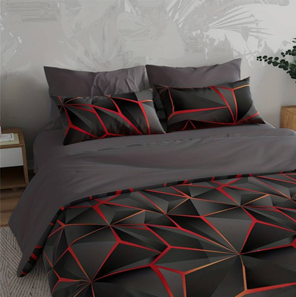 Parure de couette en microfibre style hôtelier