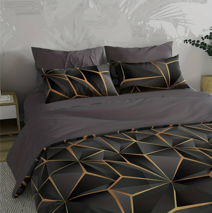 Parure de couette en microfibre style hôtelier