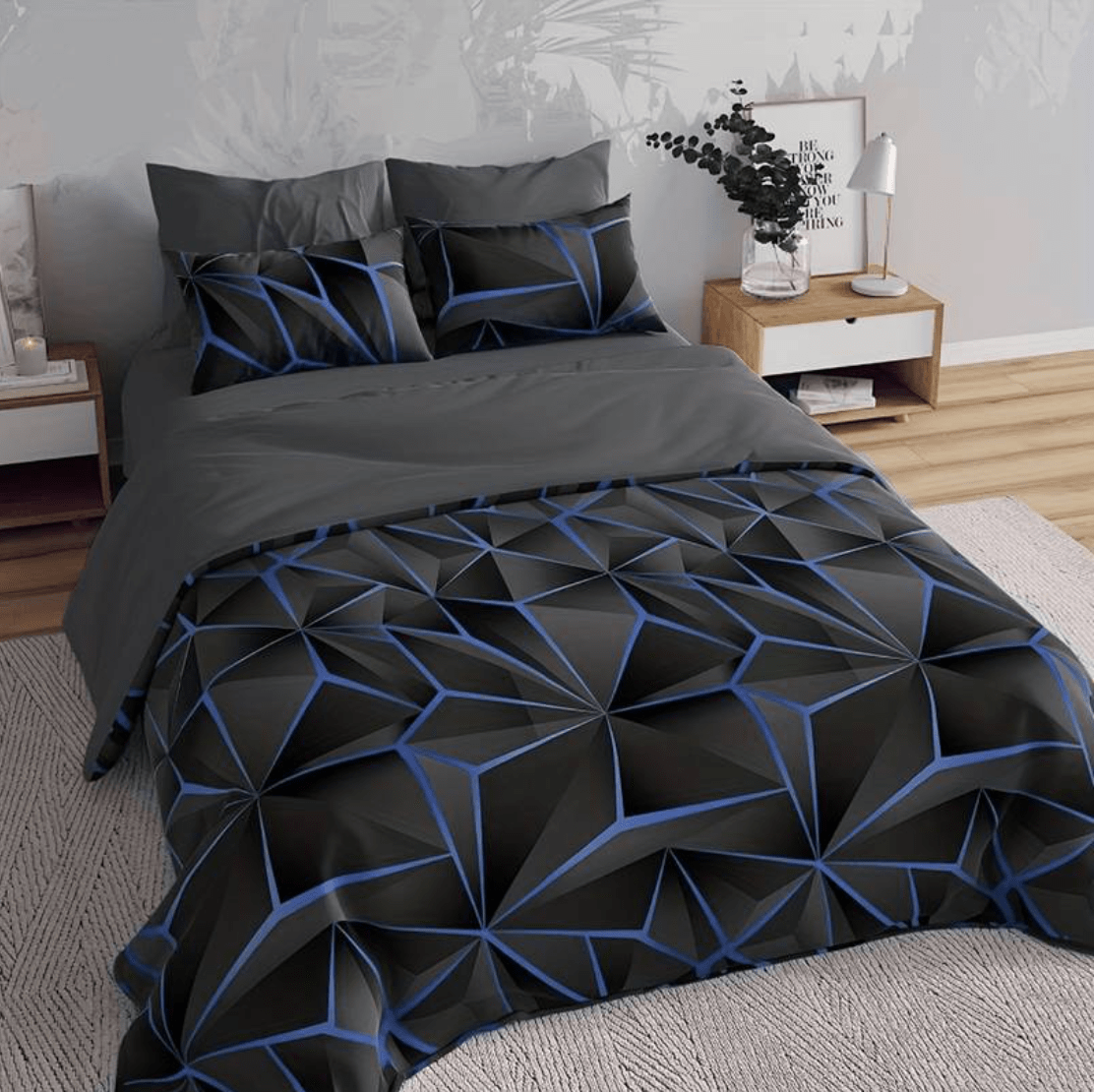 Parure de couette en microfibre style hôtelier