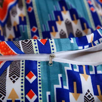 Parure de housse de couette à motif tribal bohème