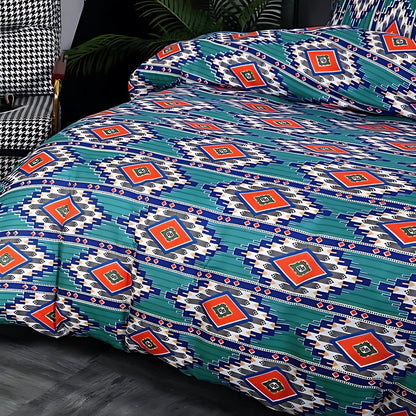 Parure de housse de couette à motif tribal bohème