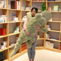 Peluche crocodile géante compagnon