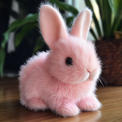 Peluche lapin interactive avec mouvements réalistes et sons mignons