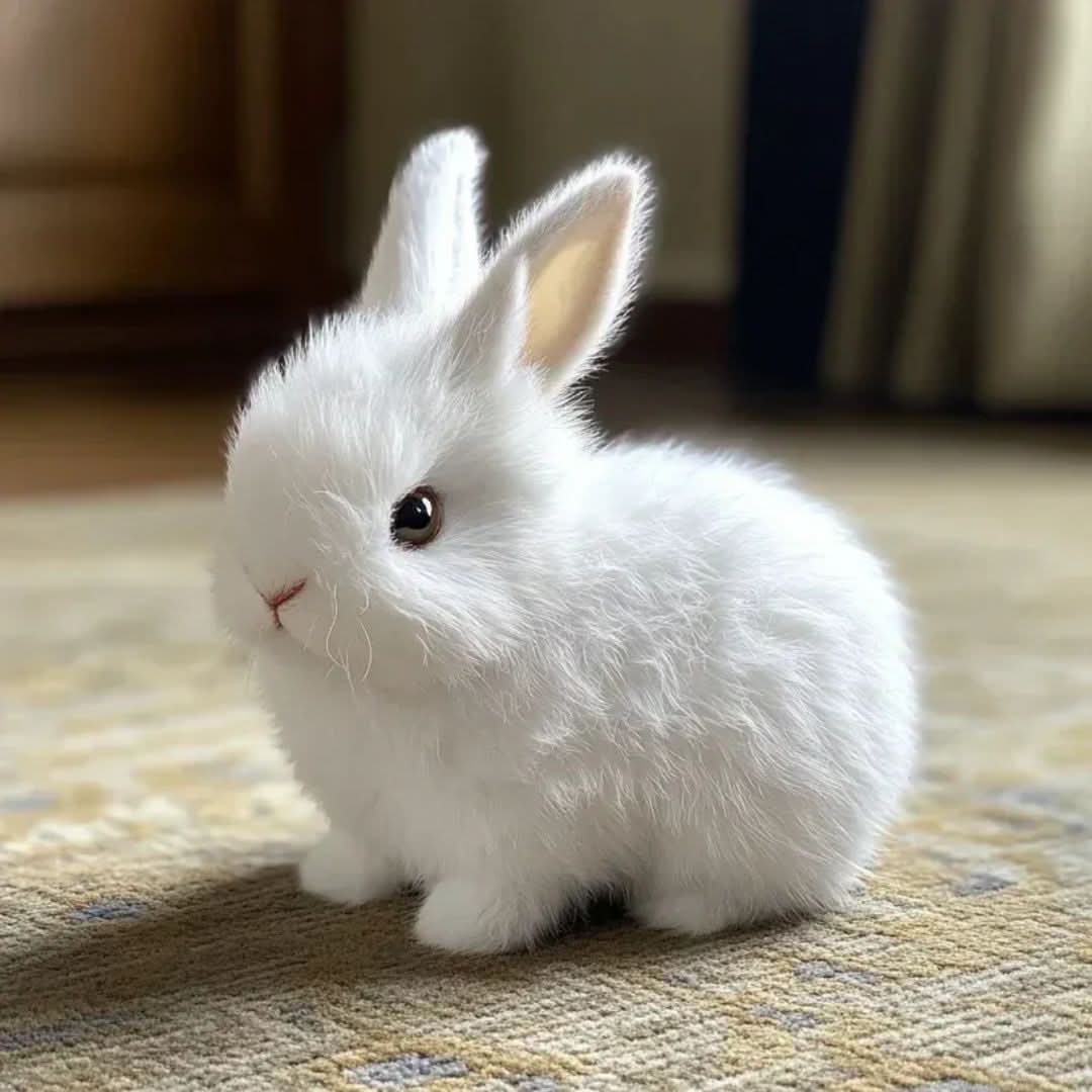 Peluche lapin interactive avec mouvements réalistes et sons mignons