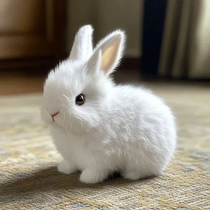 Peluche lapin interactive avec mouvements réalistes et sons mignons