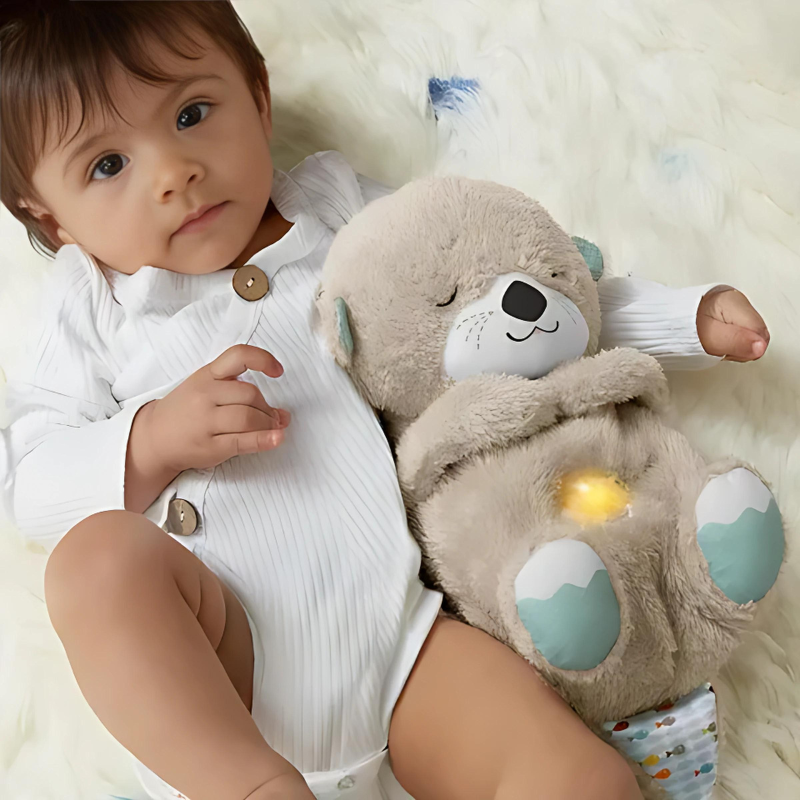Peluche relaxante avec fonction respiration et veilleuse - apaisante
