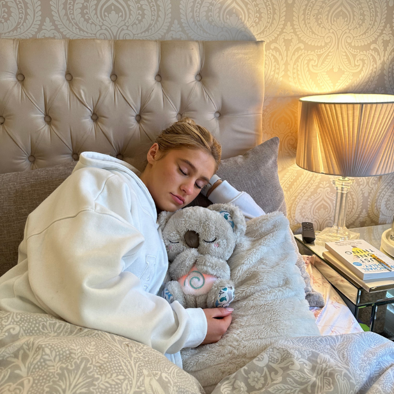 Peluche relaxante avec fonction respiration et veilleuse - apaisante