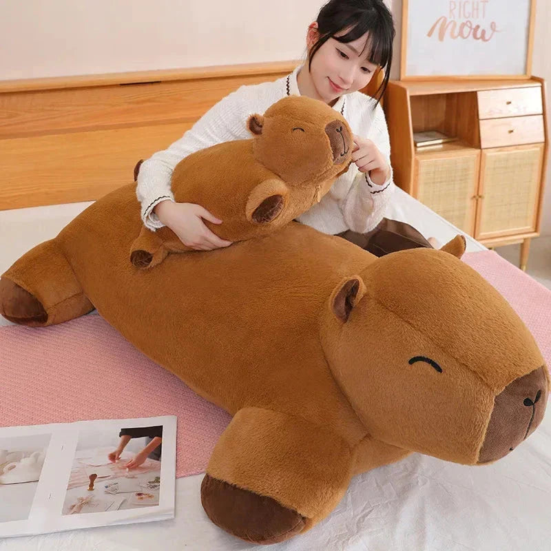 Peluches capybaras géantes à câliner