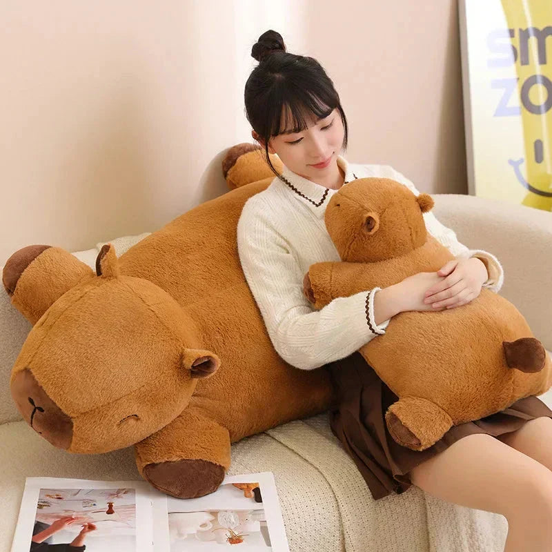 Peluches capybaras géantes à câliner