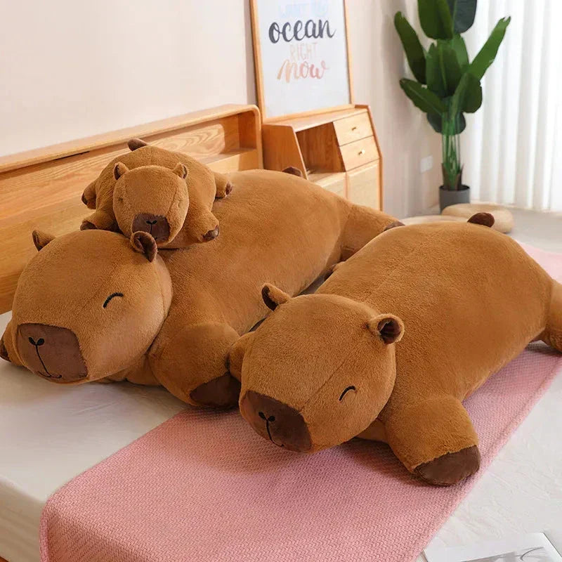 Peluches capybaras géantes à câliner
