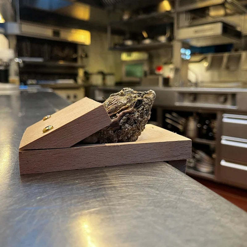 Pince ouvre-huîtres à manche en bois haut de gamme