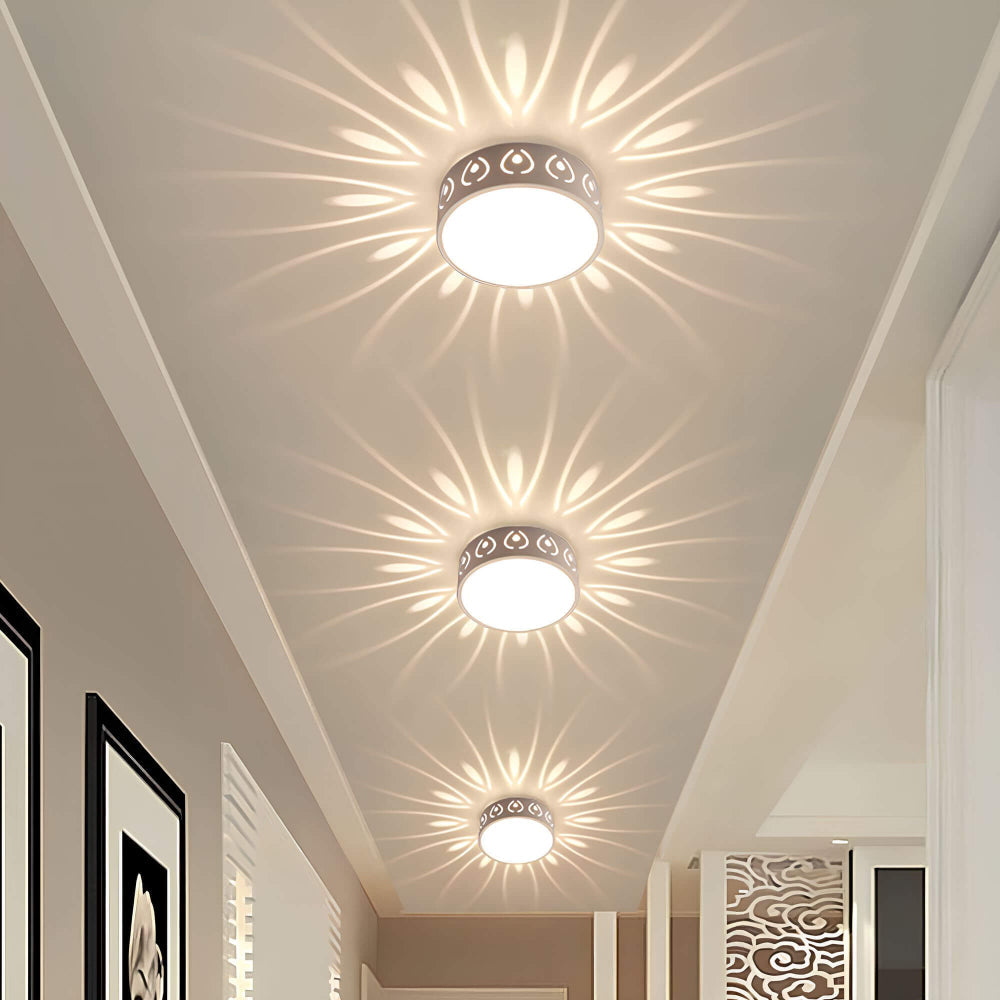 Plafonnier LED minimaliste à lumière chaude et douce