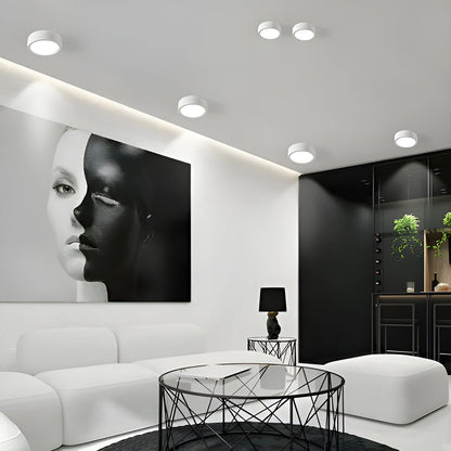 Plafonnier LED moderne – forme ronde et lumière LED chaude | éclairage chaleureux pour toutes les pièces